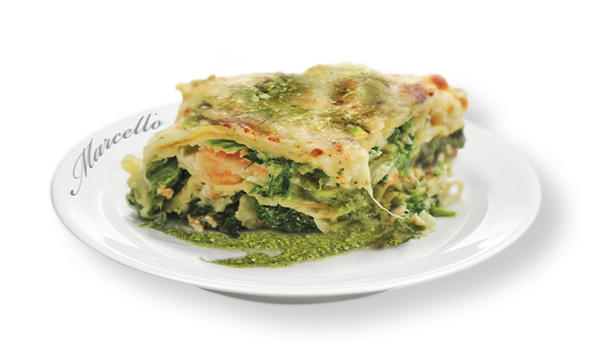 Lasagne with pesto and tofu